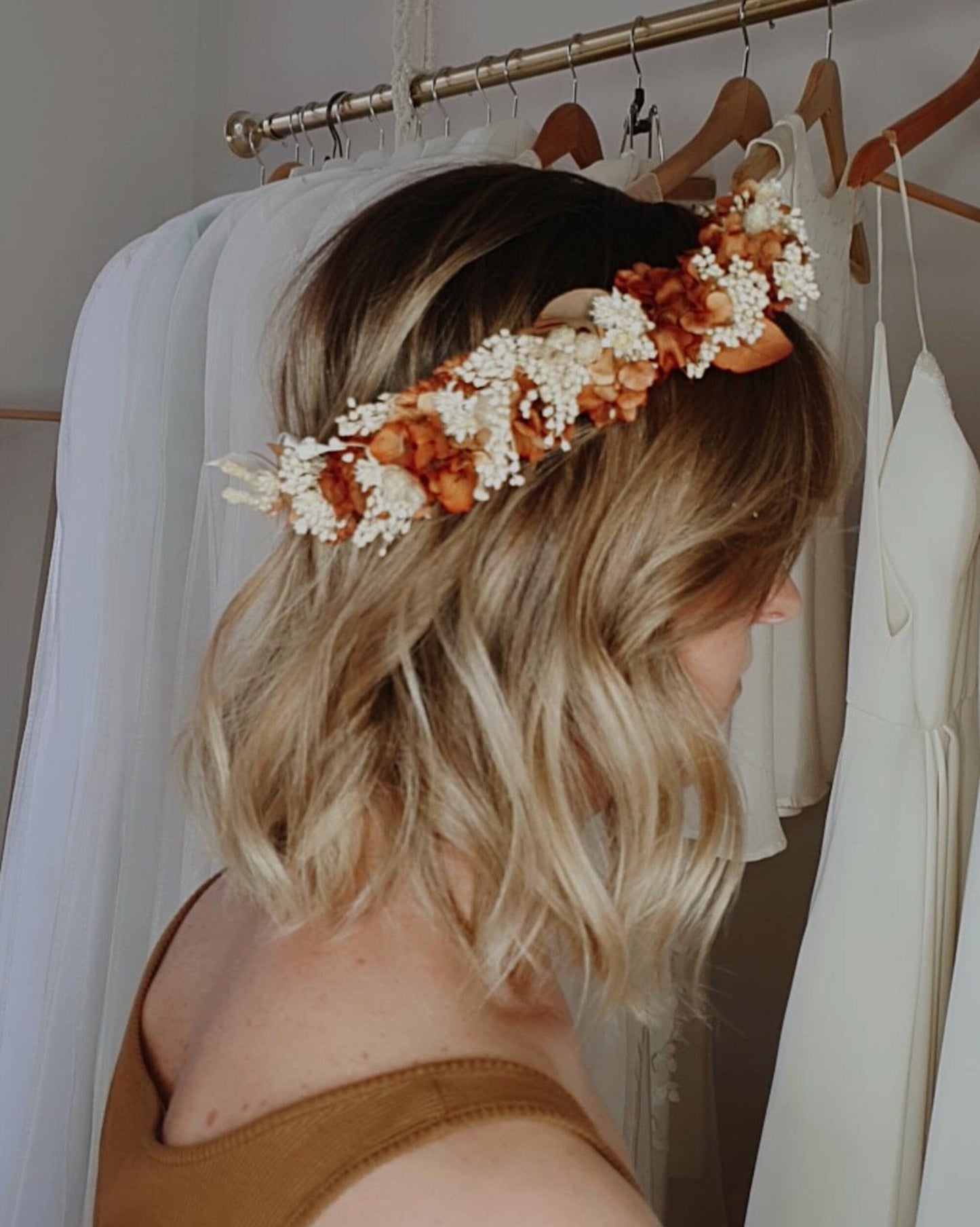 Couronnes fleurs séchées SUMMER accessoires mariage, autres évènements. Bouquets, Peignes, couronnes, boutonnières, bracelets, barrettes... Product vendor
