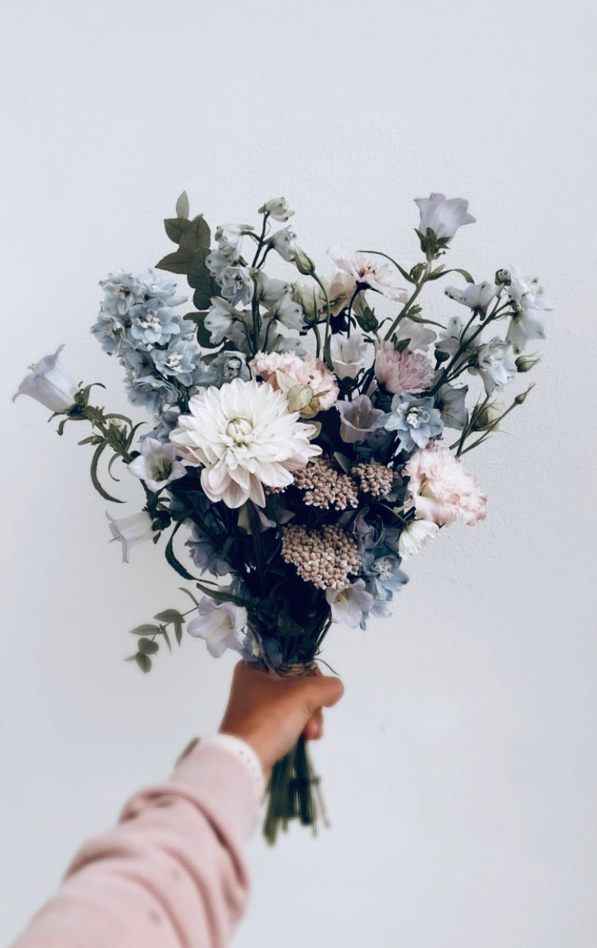 Bouquet de FLEURS FRAÎCHES NACRE 